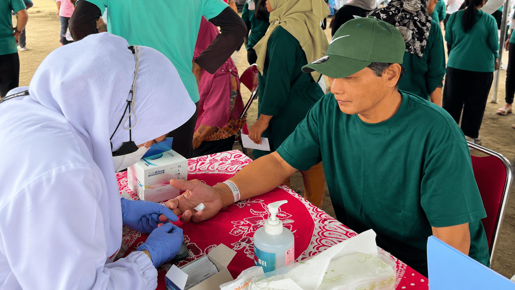RS Condong Catur Gelar Pemeriksaan Gula Darah Gratis Semarakkan HUT RI Ke-81 di Padukuh Gempol